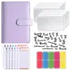Bestseller transfronteiriço fichário A6 com estojo com zíper, caderno macaron, fichário PU de couro, livro caixa, personalizável