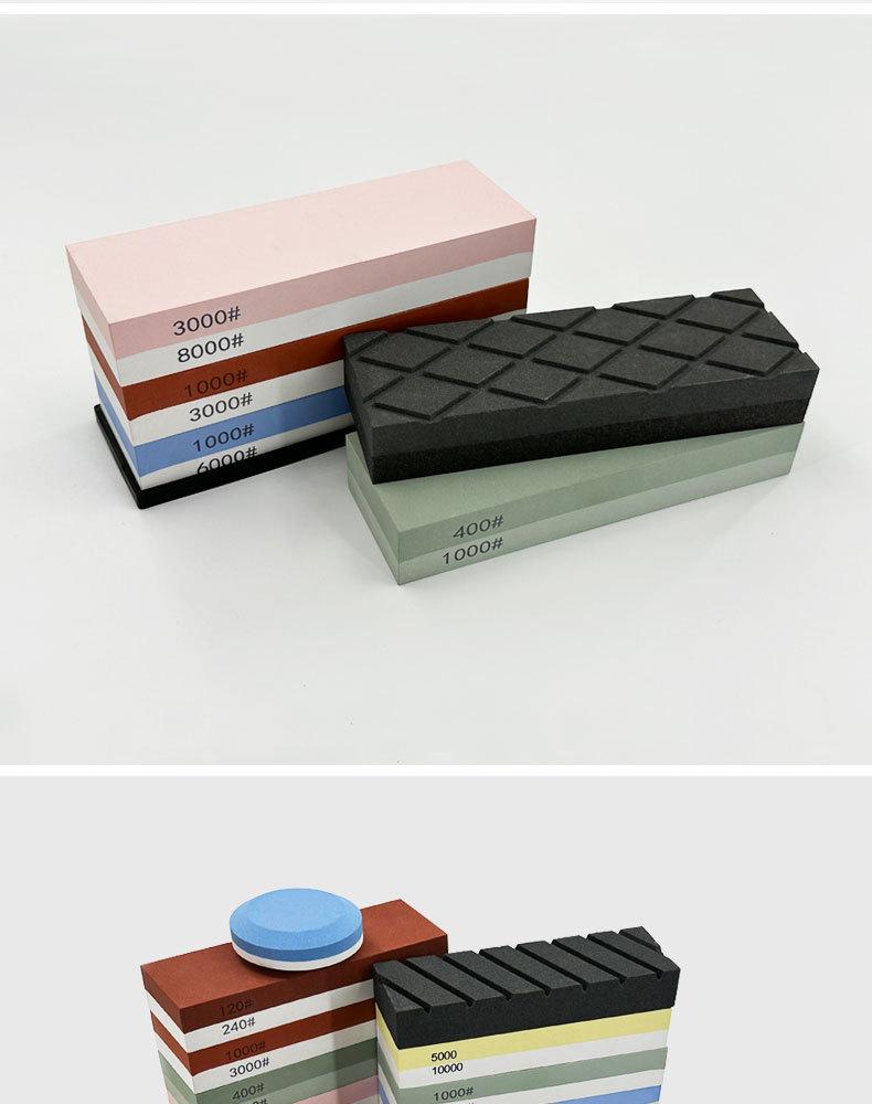 白刚玉双面磨刀石，精磨油石，细磨sharpening stone，家用厨房户外油石磨刀石，180X60X30MM,120#240#400#600#800#1000#1500#2000#3000#4000#5000#6000#7000#8000#9000#10000#,20000#硅胶底座，硅胶垫，刀夹定位器 防滑垫，竹木底座，修正石，黑色带槽槽石，荡刀布，荡刀板，定向器，定角磨刀器 蜡块 防割手套 不锈钢底座 磨刀器，磨刀石套装，跨境外面油石，亚马逊油石，超精油石。精磨抛光，批发 地摊货源 跑江湖 多功能 包邮 手动  定做 菜刀 大号 小号 开刃 磨刀神器 定角磨刀器 迷你条 磨石油石 砥石 磨刀石油石 商用 抛光油石 磨刀架 超细 粗磨 细磨 磨操刀剪刀 开刃 家用厨房户外油石 磨刀石塑料底座 白刚玉WA 氧化铁红 绿碳化硅GC 黑碳化硅C 铬钢玉PA 碳化硼 磨刀器 套装 单面 精磨粗磨细磨跨境外贸，精磨油石，粗磨，细磨，跑江湖 摆地摊 菜刀剪刀屠宰刀 大号小号油石 魔石 陶瓷免烧油石 批发工厂定制 厂家磨刀神器 定角 地摊货源 跑江湖 磨刀工具 磨刀石天然 磨刀架 迷你 陶瓷磨刀棒 商用磨刀石 knife 手持磨刀 磨刀石日本 磨刀石底座 砥石 粗磨 细磨 精磨 单面 迷你 金钢砂磨刀石 金刚沙磨石 180X60X15MM 180X60X30MM 红蓝白绿黄 精磨油石 细磨sharpening stone 家用厨房户外油石磨刀石 knife sharpener 浇筑磨刀石 镜面抛光 金刚石 200*70*30 210*70*20 210*75*25 Sharpending stone 单面油石 whetstone Blue/brown/green/yellow/white, etc(Customzied)
Knife/Scissors Polishing White Corundum white fused alumina