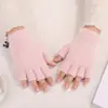Guantes de Algodón Gruesos de Terciopelo Lindos de Panda Rojo para Mujeres y Estudiantes Invierno Ciclismo A prueba de Viento y Frío Calidez Pantalla Táctil