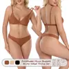 Zhanrun Transfronterizo Br01 Dd02 Ropa Interior Femenina Sin Costuras Sin Aros Transpirable Copas Triangulares Conjunto de Ropa Interior Forma de T