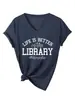 La vida es mejor en el sitio independiente Amazon Wish camiseta de manga corta con cuello en V para mujer, simple y versátil