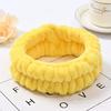 Muñequeras Lavado Facial Transfronterizo Otoño e Invierno, Protectores de Muñeca a Prueba de Humedad, Diademas, Muñequeras de Felpa de Coral, Venta al por Mayor