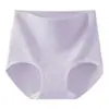 Pantaletas de Algodón Suave Jacquard Estampado de Cintura Alta, Secas y Transpirables, Alta Elasticidad, No Aprietan, Cobertura Completa, Bragas Sin Costuras para Mujer 9776