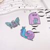 Insignia de Acrílico con Impresión en Relieve Accesorios Rosa Calavera Hongo Fresa Mariposa Forma Aretes Collar DIY