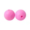 Cuentas de Silicona de 15 mm, Redondas para Pulsera de Abalorios DIY, Llavero, Accesorios para Joyería, Cuentas Sueltas al por Mayor en Stock