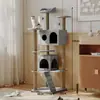 Estrutura de Escalada para Gatos, Árvore de Escalada para Gatos, Estrutura de Escalada Grande Específica para Gatos, Estrutura de Escalada com Cama de Gato Integrada, Estrutura de Escalada Grande de Luxo para Gatos