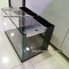 Borracha preta cristal preto placa de cobertura de fita branca com junta de cilindro de peixe ultra-branco alta definição ultra-branco filtro lateral filtro traseiro vidro aquário sem água