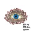 Parches adhesivos de cristal hechos a mano con cuentas de diamante rosa de color ojo de diamante pegatinas de tela para zapatos sombreros equipaje decoración accesorios de ropa