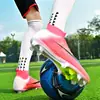 Botas de Fútbol Unisex Transfronterizas Modelo Nuevo con Tacos Largos y Multitacos para Entrenamiento y Competición en Campus, Transpirables, Resistentes al Desgaste, Antideslizantes, Venta al por Mayor