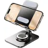 Suporte de Celular Móvel Dobrável Rotativo Todo em Metal com Logo e Mensagem Promocional, Suporte de Mesa Portátil Multifuncional para Transmissão ao Vivo
