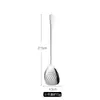 Aço Inoxidável 304 1010 Colher de Servir Estendida, Colher de Sopa, Espátula Pequena, Escumadeira, Colher para Fondue, Colher Coadeira, Concha de Sopa, Escorredor de Sopa