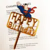 Fabricantes de cartões de bolo de acrílico com impressão colorida tridimensional transfronteiriça diretamente para decoração de bolo de aniversário, casamento, Feliz Bolo