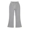Pantalones de chándal de estilo americano con cintura elástica y campana para mujer en otoño, diseño con cordón, adelgazantes, versátiles, casuales, fuente de venta al por mayor