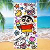 Bonito desenhos animados Xiaoxin microfibra adulto banho banho toalha de banho viagem portátil praia toalha esportes toalha longa