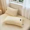Paquete de par de fundas de almohada de terciopelo de leche de clase A para otoño e invierno, funda de almohada de terciopelo coral grueso de 48 x 74 cm, funda de almohada con forro polar para hombre