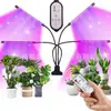 Luz led 5v con clip para interior luz roja y azul espectro completo multi-atenuación interruptor de temporización luz de crecimiento de plantas luz de relleno 12V