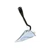 Azada triangular con dientes afilados para aflojar la tierra, deshierbar y arar; azadón de zanja hecho de acero al manganeso engrosado; azada de mano de punta afilada; azadón de cuerno de oveja