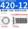 Tuercas Remachables de Acero al Carbono Acero Inoxidable Imperial FHS-440/632/832/024/032/0420/0518-
