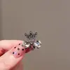 Nuevo Clip para Flequillo Pequeño con Pedrería Estilo Coreano Flor de Perla de Cristal Lazo Lateral Elegante Clip para el Cabello Accesorios para el Cabello Lote
