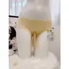 Roupa Íntima Masculina de Seda Gelada Tamanho Grande Peça Única Bolsa Baixa Jj Conjunto Cuecas Sexy Cobrindo Ovos Calças Justas
