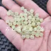 Xiuyu Amarelo Contas Redondas Contas de Jade Amarelo Claro Quartzo Pulseira de Jade Acessórios para Colar Contas de Jade Feitas à Mão