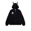 Otoño Americano Retro Calle Alta Camuflaje Cárdigan Sudadera con Capucha Marca de Tendencia para Hombre Chaqueta Holgada de Pareja Top