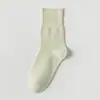 Calcetines de Verano para Mujer, Calcetines Cortos Finos de Algodón Puro, Absorbentes de Sudor y Transpirables, Estilo Japonés Primavera y Otoño Estudiante Sueltos de Longitud Media Calcetines de Maternidad