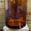 Taza de vidrio para vela perfumada personalizada, diseño simple con tapa, recipiente de vidrio de cera de soja, taza de vela de boca ancha, taza de vela de vidrio