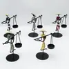 Candelabro de Hierro Vintage Adorno Pequeño Creativo para el Hogar Estilo Europeo Romántico Portavelas Accesorio de Sombrero de Paja Pastoral Decoración de Mesa
