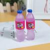 Simulación tridimensional creativa Botella de Cola Baishi Fanta DIY para teléfono móvil Colgante de llavero de belleza Paisaje en miniatura Regalo pequeño