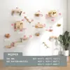 Árbol para Gatos de Pared DIY Marco de Escalada para Gatos Montado en Pared Rascador para Gatos Montado en Pared Plataforma de Salto para Gatos Estante para Gatos de Madera Maciza Cama para Gatos Integrada