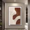 Arte de parede abstrata preta para sala de estar, uma pintura decorativa sofisticada para a parede de fundo do sofá, minimalista e luxuosa, adequada para o hall de entrada ou corredor.