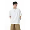 2026 Nuevo Verano Estilo Coreano Diseño de Moda Juvenil Camiseta de Manga Corta Talla Grande Holgada Personalizada Top para Hombre Moderno