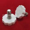 Punto de fábrica 22mm-m6 anclaje de plástico de acero inoxidable pie ajustable de plástico mueble pie ajustable almohadilla