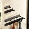 Perchero de pared, gancho de pared sin taladro para detrás de la puerta, recibidor, cocina, gancho adhesivo de alta resistencia para abrigos y sombreros