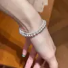 Nuevo brazalete tejido con cuentas estilo sal de nicho con un toque único de alta gama, moderno y elegante, versátil y personalizado
