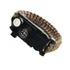 Pulsera de Cuerda para Paraguas Pulsera Multifuncional de Supervivencia Navaja de Campo Cuerda de Supervivencia Pulsera de Supervivencia de Emergencia Cono Rompevidrios