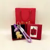 Año de la Oveja Llavero Dorado Rico Colgante para Bolso Colgante para Teléfono Set de Caja de Regalo Regalo de Negocios Recuerdo Al Por Mayor