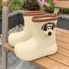 Tira Fina Impermeável Celebridade da Internet Meninos Meninas Roupa Exterior Botas de Chuva Fofo Estudante Todas as Estações Universal Infantil Antiderrapante Sapatos de Água