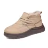 Zapatos de Mujer Transfronterizos Invierno Casual Más Terciopelo Exterior Cálidos Botas de Nieve Caña Media Cómodos Antideslizantes Zapatos de Algodón Zapatos de Madre