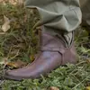 2019 Nuevas Botas de Primavera y Otoño Botas Romanas Puntiagudas Retro Tacón Plano Botines Casuales Botas Cortas Botas de Comercio Exterior Deseo