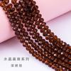 Ventas Calientes Transfronterizas Cuentas Planas de Vidrio Multicorte Pulsera Collar Accesorios de Ropa Cuentas de Vidrio de Cristal Coloridas