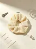 Gomas Elásticas para el Cabello de Alta Elasticidad para Mujer, Scrunchies de Lana Rayados de Gama Alta para Otoño e Invierno, Tamaño Grande, Suministro al por Mayor, Directo del Fabricante