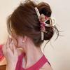 Pinza de Tiburón con Lazo Consciente del Diseño para Nicho, Sensación de Alta Gama, Pinza de Garra para Cola de Caballo Alta para la Parte Posterior de la Cabeza, Pinza para el Cabello Linda y Elegante