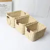 Cesta de Armazenamento de Corda de Papel Tecida à Mão Mais Vendida Transfronteiriça Caixa de Armazenamento para Mesa de Centro de Mesa Cesta de Armazenamento para Lanches Cosméticos