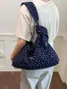 Bolsa de lona floral, bolsa de ombro casual estilo coreano para mulheres, novo modelo 2026, bolsa tote de grande capacidade, bolsa de ombro casual