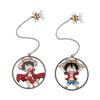 Viaje Rey Pelirrojo Canción Ji Fan Persona Marcapáginas Creativo One Piece Rey Luffy Dibujo Animado Marcapáginas de Metal Clip Regalo para Fans