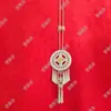 Joyería de Plata Yi de Daliangshan Sichuan Plata Mate Tradicional Étnica para Mujer Placa de Nombre Collar Performance Especial Danza Retro