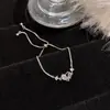 Pulsera Ajustable Full Diamante Circonita Estilo Coreano 2025 Nuevo Diseño de Nicho Joyería de Mano Versátil Joyería Sencilla Exquisita
