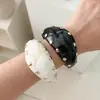 Pulseraancha de Resina con Remaches de Nuevo Estilo Retro Degradado Transfronteriza Brazalete Irregular Estilo Niche de Lujo Ligero Accesorio de Mano